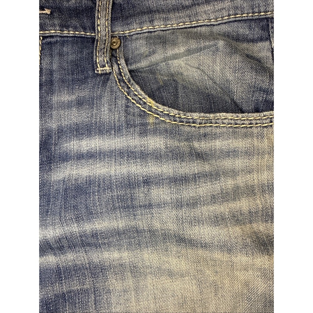 BKE Jake Jeans Mens 34 XL Straight Leg Denim Distressed Wash SOFT 99% Cotton - Picture 9 of 16